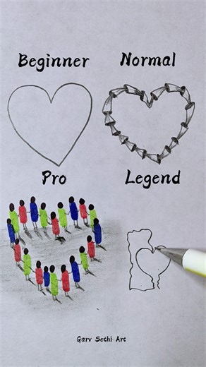 Draw Heart ❤😍//#youtubeshorts #drawing #easyartlover #trendingshorts #viralcontent #satisfying