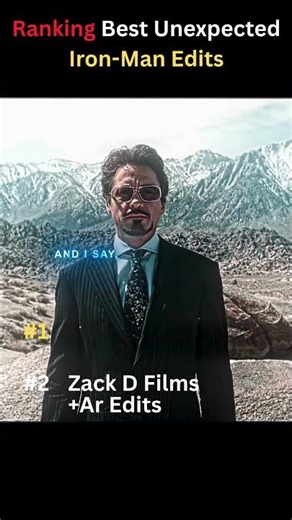 Ranking Best Iron Man Fan Edits 🔴 These Are INCREDIBLE #shorts #ironman