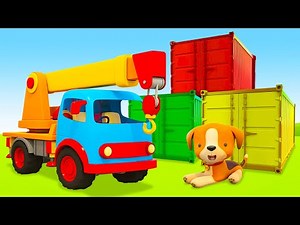 Helper Cars cartoons for kids & Full episodes of a baby cartoon. Learn colors & big trucks for kids