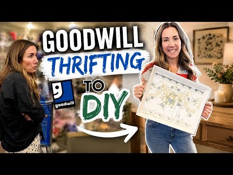 Goodwill Thrift with me Summer Home Decor | Affordable DIY Home Decor Ideas