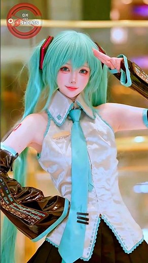 Hatsune Miku Avatar So Cute ❤️😍 Vocaloid Hatsune Miku Cosplay #shorts