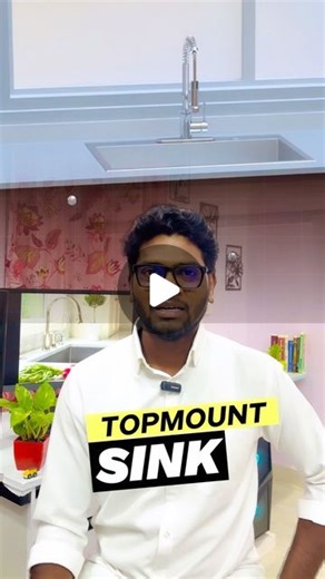 Madhukar Chengoju| Interior designer | Hyderabad on Instagram: "### Topmount Sink **Installation Process:** 1. Mark and cut the countertop to fit the sink. 2. Apply silicone sealant around the cutout. 3. Place the sink into the cutout. 4. Secure the sink with clips from underneath. 5. Connect faucet and plumbing. **Looks:** 1. Visible rim adds a design feature. 2. Available in various styles and finishes. 3. Classic look for traditional kitchens. ### Undermount Sink **Installation Process:** 1. 