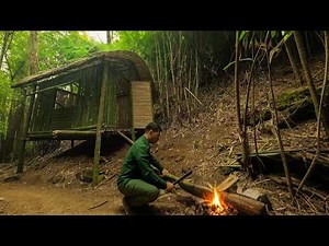 Building a Sustainable Bamboo Shelter, Weaving Roofs, and Making Doors