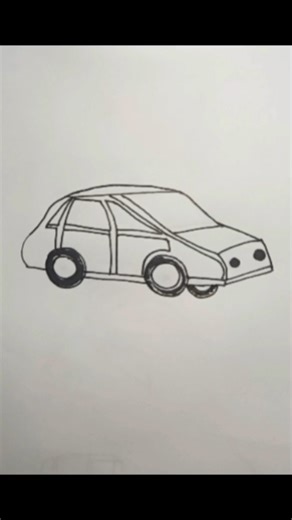 Easy Car Drawing Techniq #drawing #art #shorts