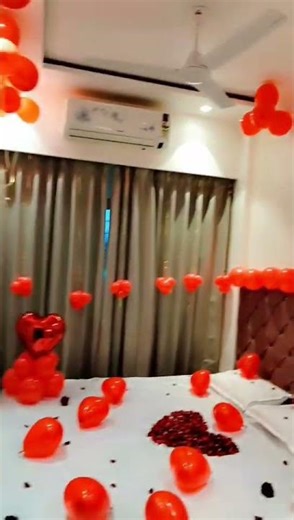 Romantic Birthday Room decoration ideas #decoration #room#trending #viral#home #birthday
