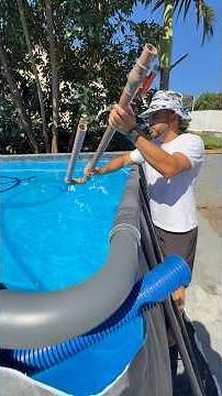 How to vacuum a structural pool without using a pump #short #shorts