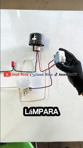 Lamp with Photocell and Motion Sensor #joserios #electricity #photocell #sensor #tips