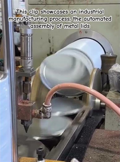 Perfect Sync: Automated Industrial Lid Placement #Manufacturing #Engineering #Satisfying