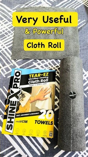 ShineXPro Tear-EZ Microfiber Cleaning Cloth Roll