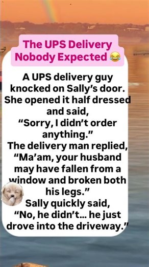 The UPS Delivery Nobody Expected 😂 #comedy #beach #joke #humor #life #relationship #funny