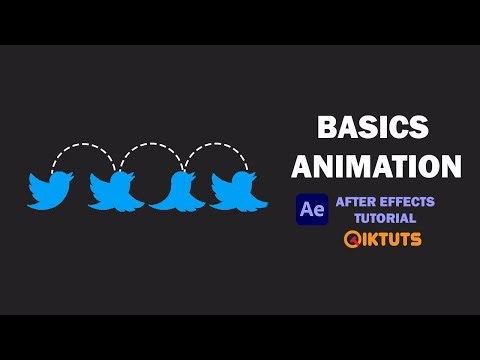 Basics Animation [Twitter Bird Fly] - After Effects Tutorial