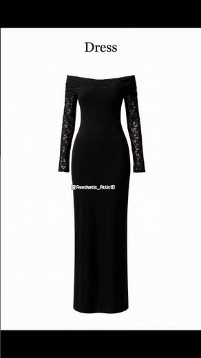 🖤✨ Aesthetic Off-Shoulder Black Dress Breakdown | Ultimate Glam Girl Look 2026 | Aesthetic_Attic10