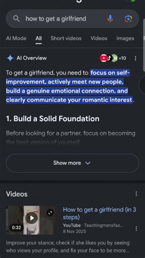 getting a girlfriend 🤪