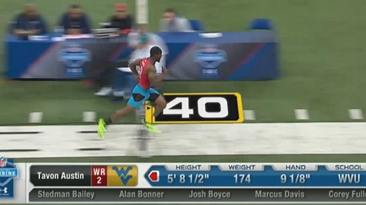 NFL Network: Tavon Austin Blazes 40-Yard Dash
