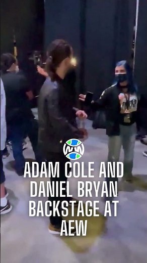 Adam Cole and Daniel Bryan MEET Backstage at AEW