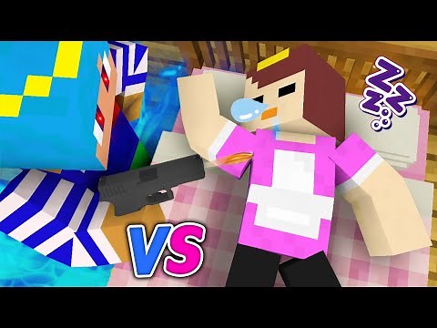 全然起きないおかん vs 最強あかさか【まいくら / マインクラフト】