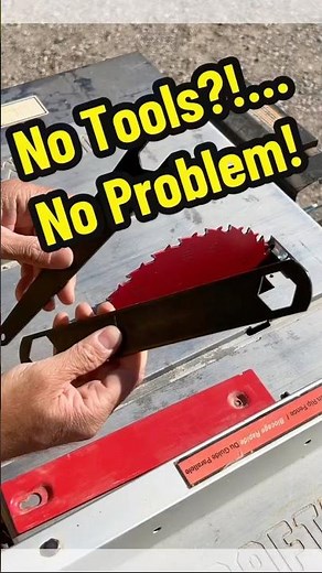 Table Saw Blade Replacement without flat wrenches #thetoolpulse #diy #tooltips