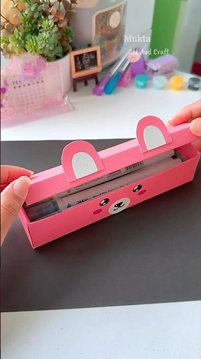 DIY Pencil case with waste toothpaste box #shorts #art #diy #youtubeshorts