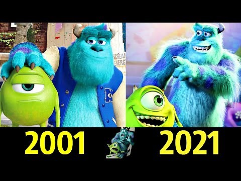 👾 Джеймс Пи Салливан - Эволюция (2001 - 2021) ! Все Появления Салли из Корпорации Монстров 😎!