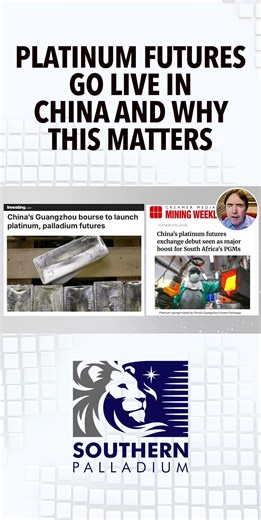 #Platinum Futures Go Live in China and Why This Matters. #SouthernPalladiumLimited #SPD #SDL