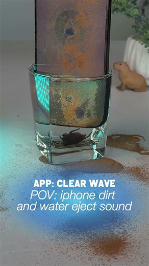 iPhone water eject sound that pushes water out 🔊💧 #fyp #viral #iphone #sound #phone