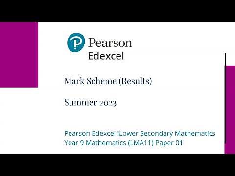 Pearson Edexcel International Lower Secondary (iLS) Mathematics 2023 Examiner Feedback