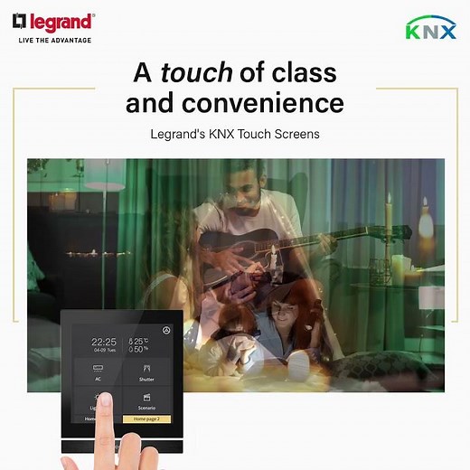 KNX Touch Screen by Legrand | Smart Control Panel