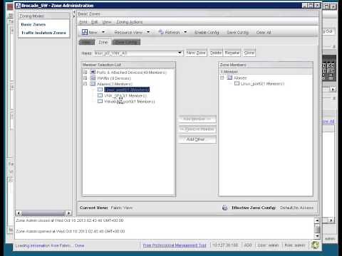 SAN zone create with Brocade SAN switch WEB tool