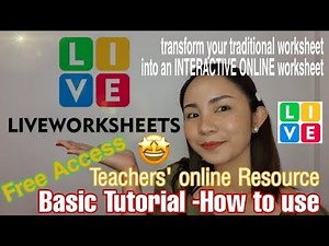 LIVEWORKSHEETS STEP BY STEP BASIC TUTORIAL | Part 1 | Interactive Online Resource | Miss Jeathz