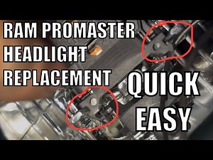 Ram Promaster Headlight Replacement How to