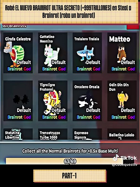 Robé el NUEVO BRAINROT ULTRA SECRETO en Roblox