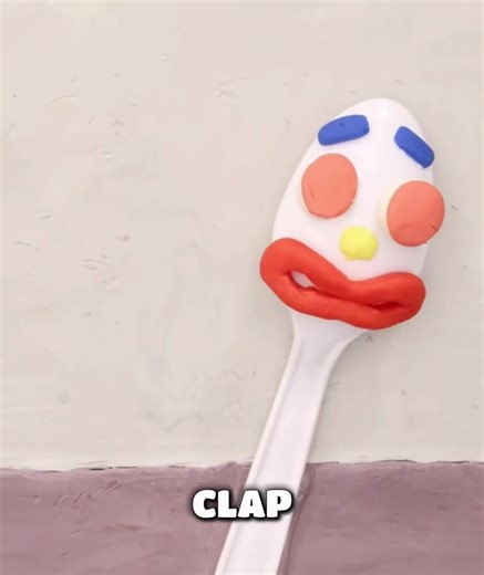 Poor spoon’s not getting the love he deserves ❤️. #fypage #fyp #stopmotion #claymation #animation