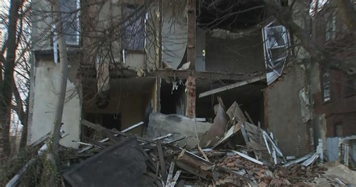 Crews clean up after 3-story home collapses in Philadelphia