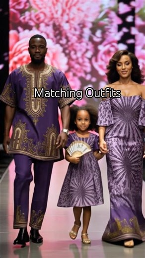 Family Runway in Stunning African Dresses #AfricanFashion #CulturalElegance