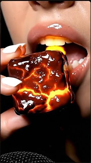 Amazing Blazing Bite ASMR | Meltdown Lava Cube Feast