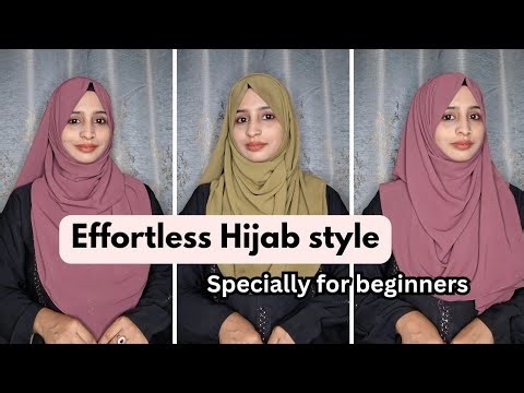 Simple Hijab Tutorial for Beginners | Easy Everyday Hijab Style✨🧕|| ‪@sayyednilofar2801‬