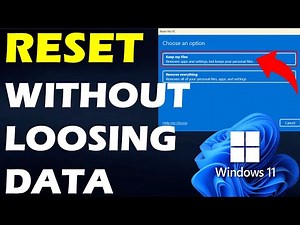 Reset Your Windows Laptop Without Losing Personal Files or Data!
