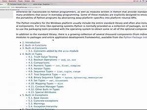 040 Introduction to the Python Documentation