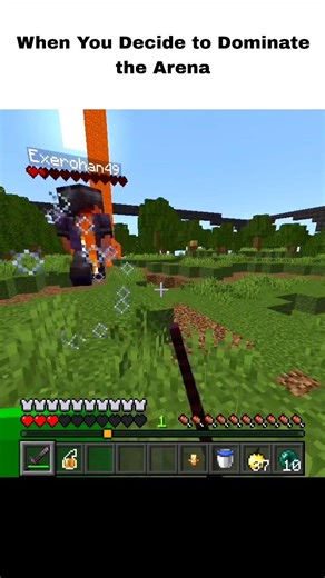 When You Decide to Dominate the Arena #Minecraft #MinecraftPvP #MinecraftShorts #Gaming