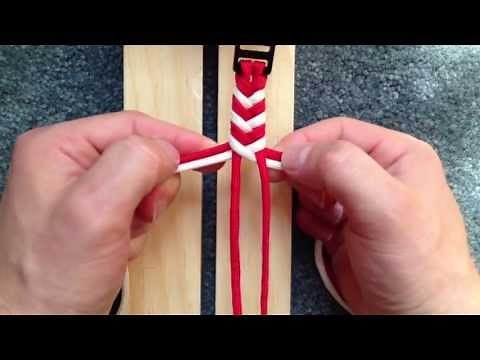 Tutorial on how to add colors to Fishtail Braid paracord bracelet