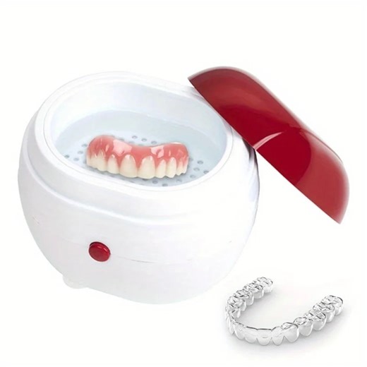 Automatic Denture Cleaning Case Portable Retainer Cleaner Case Denture Case With Filter Effortlessly Clean and Dentures Braces and Retainers - Walmart.ca