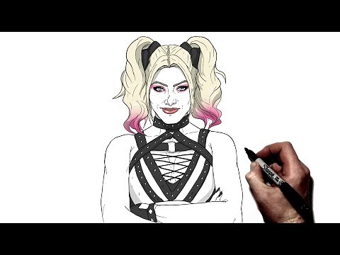How To Draw Alexa Bliss | Step BY Step | WWE