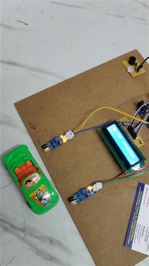 Arduino Car Speed Detector in Action with Over speed Alert