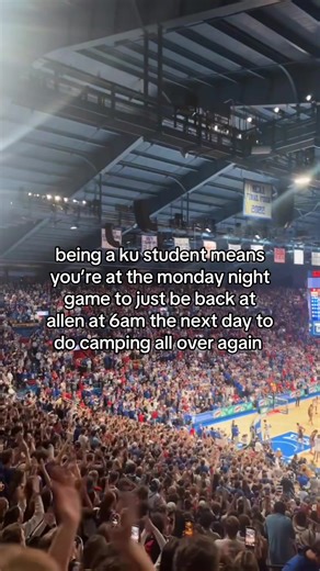 basically living in afh during basketball season #kubasketball #ku #universityofkansas #fyp #viral