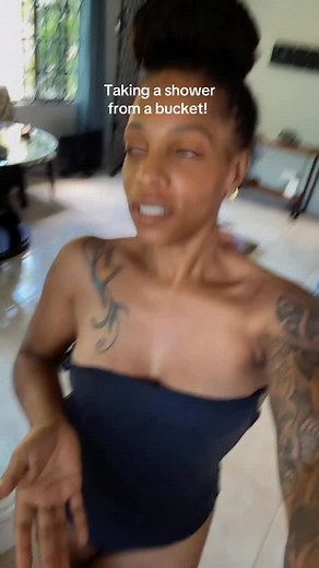 Life after Hurricane Melissa! Attitude of Gratitude! #heygirlhey #shower #bucket #hurricane #living-abroad #fyp | Deva Pink