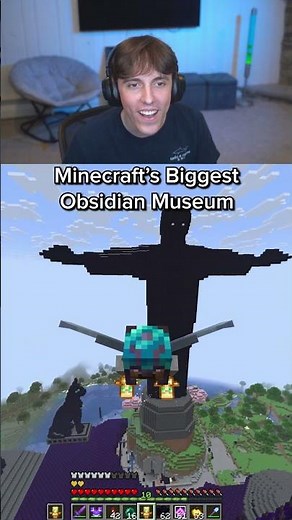Minecraft’s biggest obsidian Statue