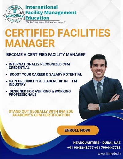 Certified Facilities Manager (CFM) | Build Your Global Career with IFM Edu Academy