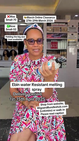 📣Hi Guys Please our March Clearance Sales is Strictly an online sales starting from 27th-29th March 2026, solely on our website;wigsandbundleshub.com (Linkinbio) 📣Delivery Period -1st-15th April 2026 📣But you can equally walk in to the shop before the said Sales date to purchase an item for Now price (❌was Price) Please we only take our online Orders through our website; WigsandBundleshub.com (Linkinbio) or you Walk-in to our Shop Delivery period ;5-10working days Online orders are Strictly D