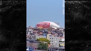 Massive Promotional Blimp Crashes in Brazil on Video