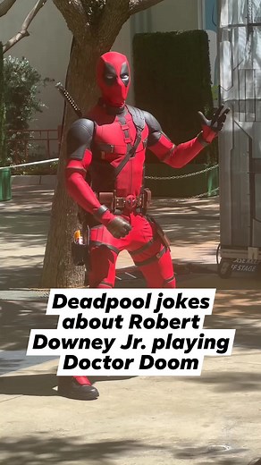 952K views · 6.7K reactions | Deadpool wastes no time making fun of Robert Downey Jr.'s new casting at Disney California Adventure  #Deadpool #RobertDowneyJr #DeadpoolAndWolverine #WadeWilson #DCA #disneylandresort #Disney #disneyland #victorvondoom #doctordoom #mcu #marvelstudios #marvelcinematicuniverse #marvelcomics #Avengers #avengersdoomsday #avengersendgame #ironman | Agents of Fandom | Facebook